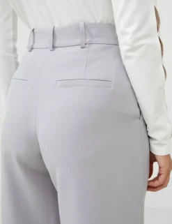 Pleat Front Straight Leg Trousers