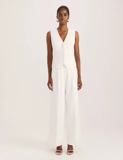 Pleat Front Tailored Trousers