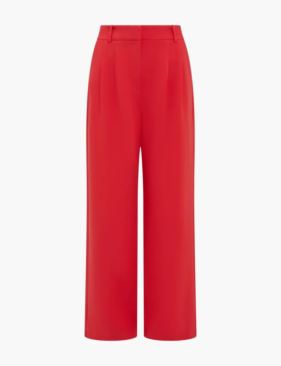 Pleat Front Wide Leg Trousers