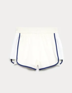Pleated Layered High Waisted Shorts
