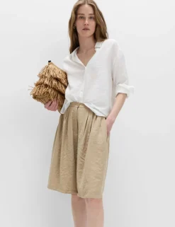 Pleated Longline Shorts