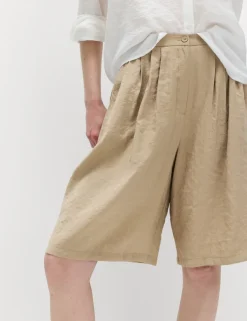 Pleated Longline Shorts