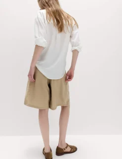 Pleated Longline Shorts