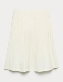 Pleated Longline Shorts