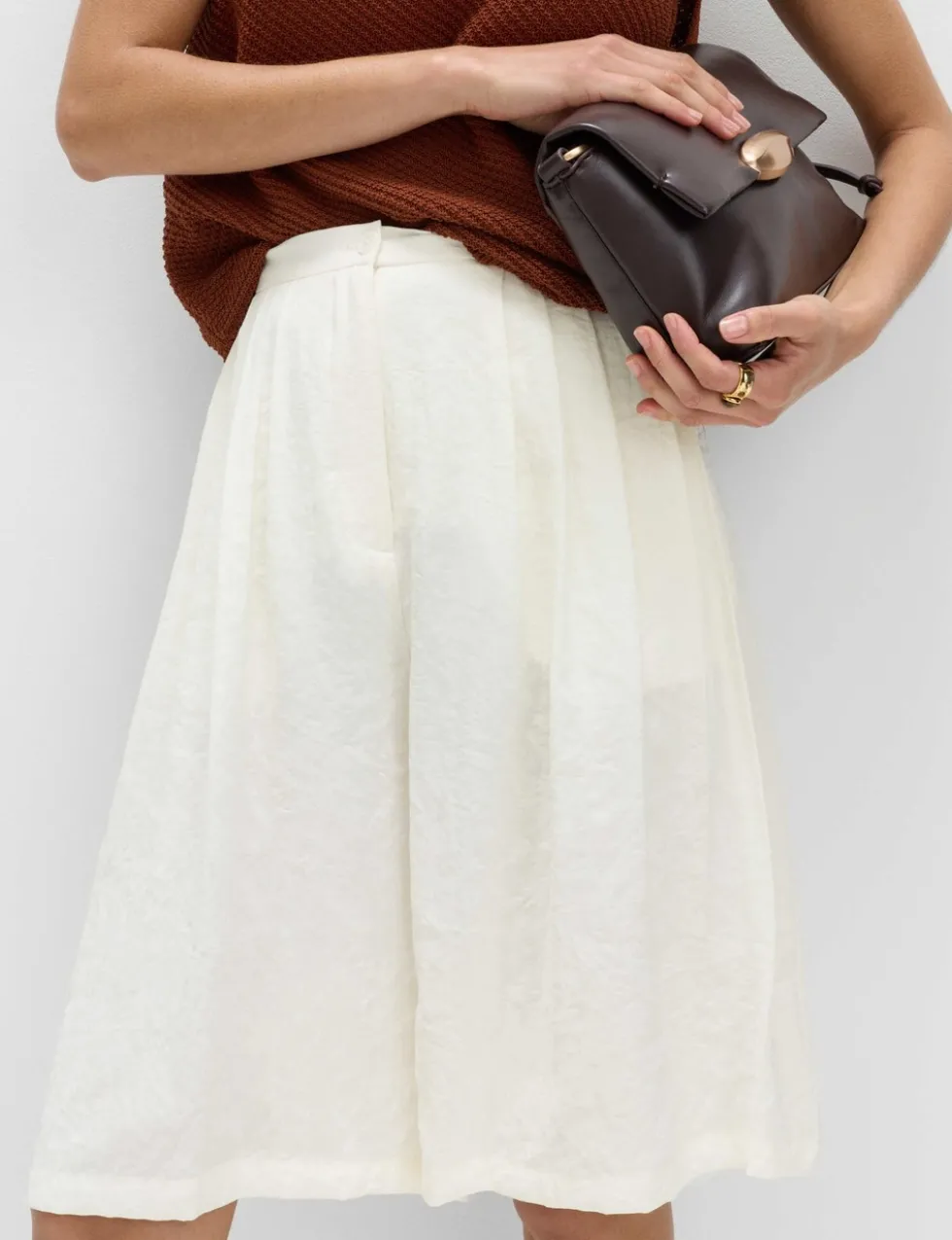 Pleated Longline Shorts