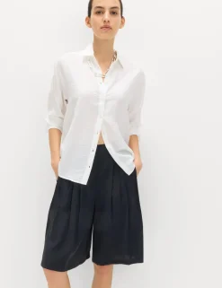 Pleated Longline Shorts
