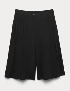 Pleated Longline Shorts
