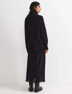 Pleated Midi Skirt