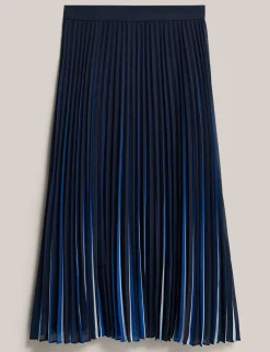 Pleated Midi Skirt