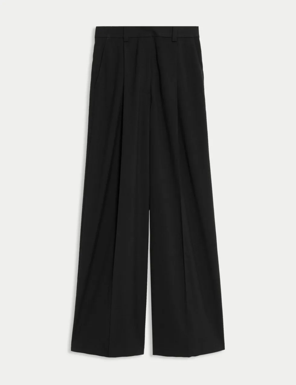 Pleated Wide Leg Trousers