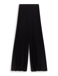 Plisse Wide Leg Trousers