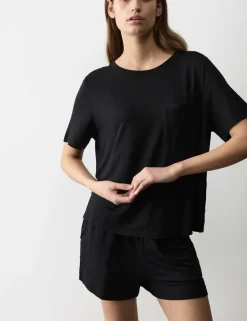 Pocket Detail Pyjama Top