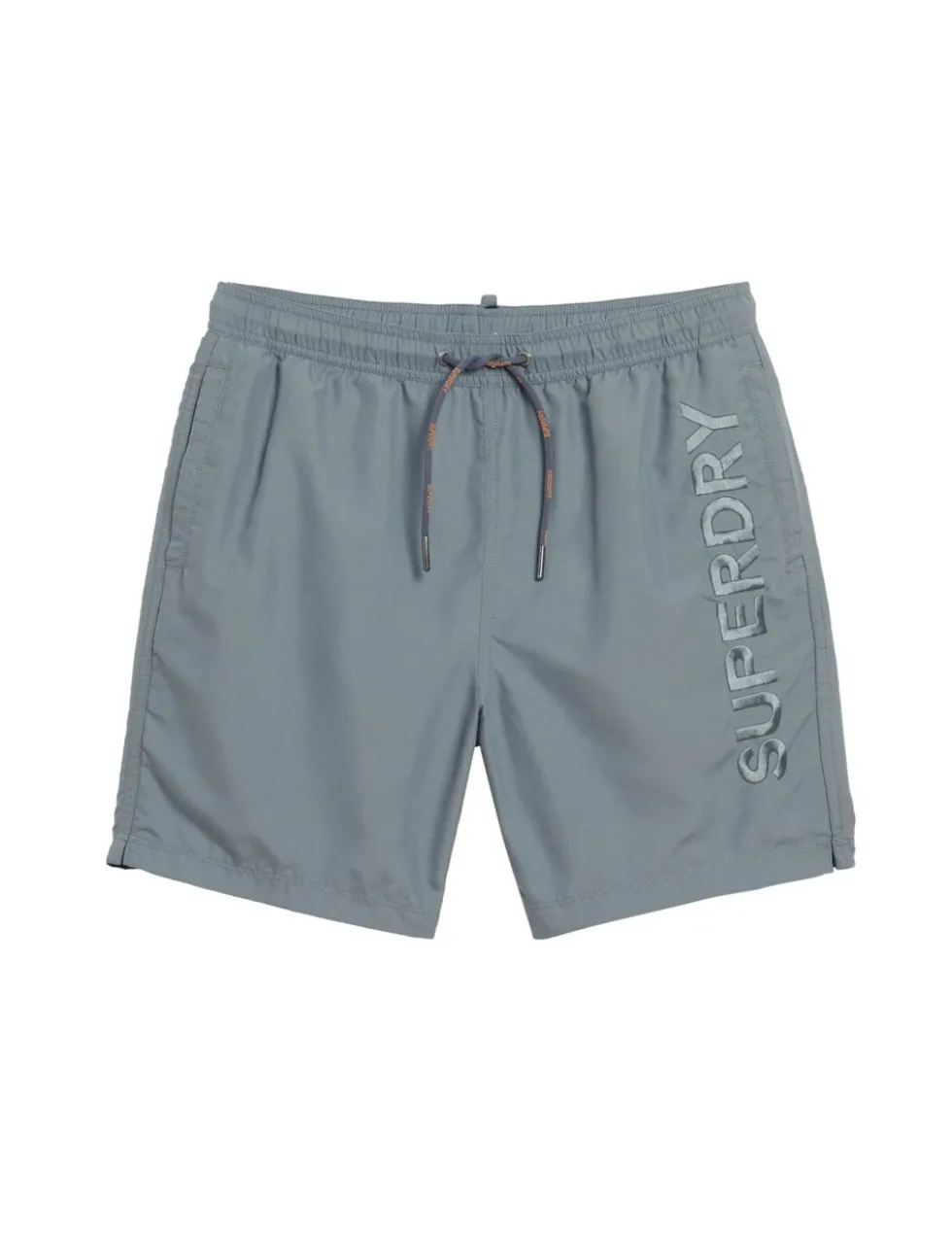 Pocketed Embroidered Logo Swim Shorts