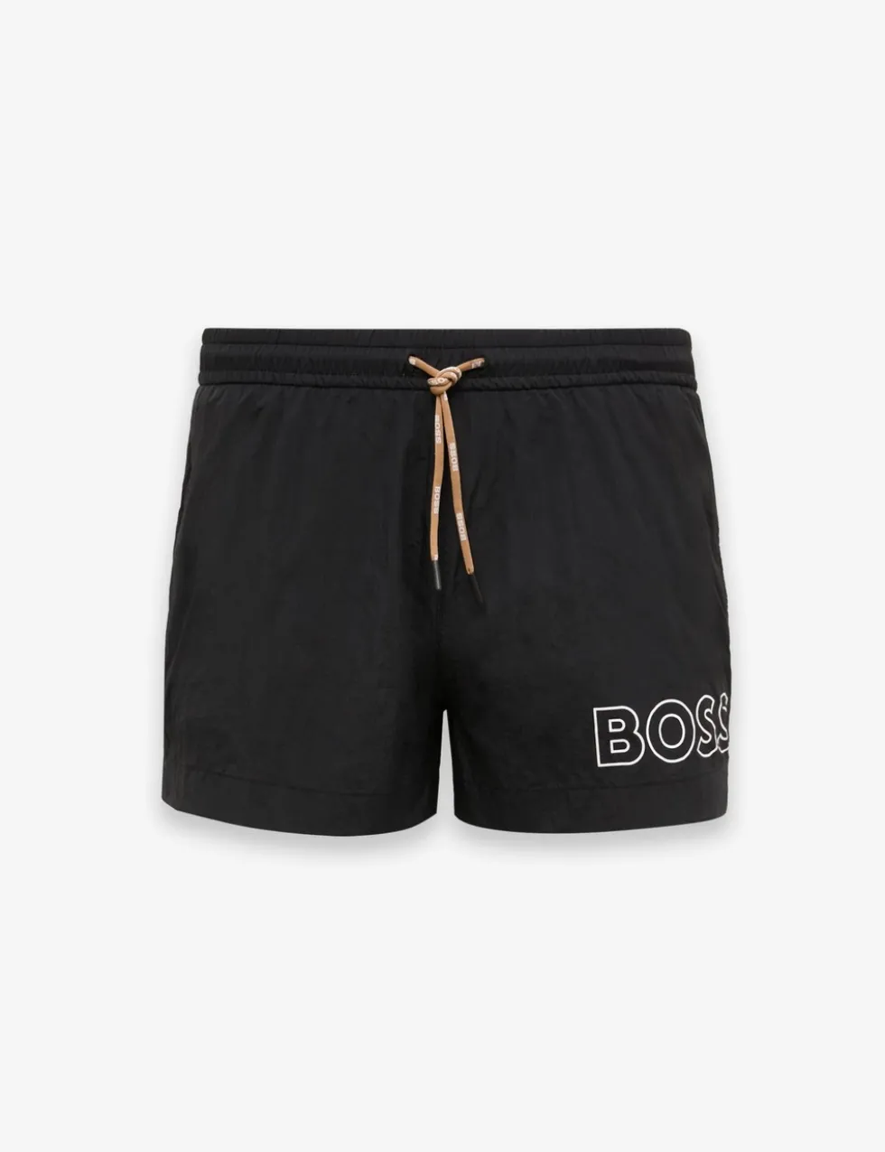 Pocketed Quick Dry Logo Graphic Swim Shorts