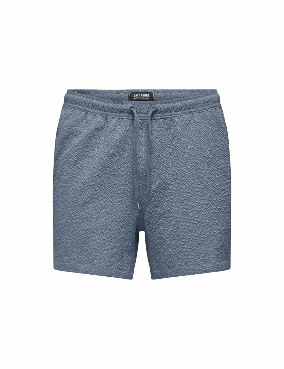 Pocketed Seersucker Swim Shorts