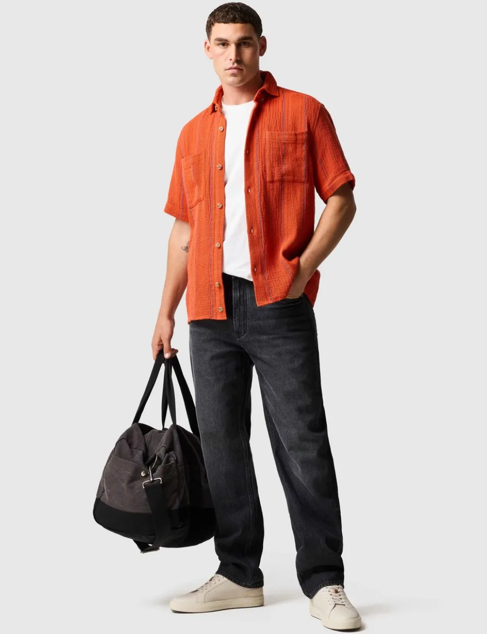 Point Break Pure Cotton Textured Shirt