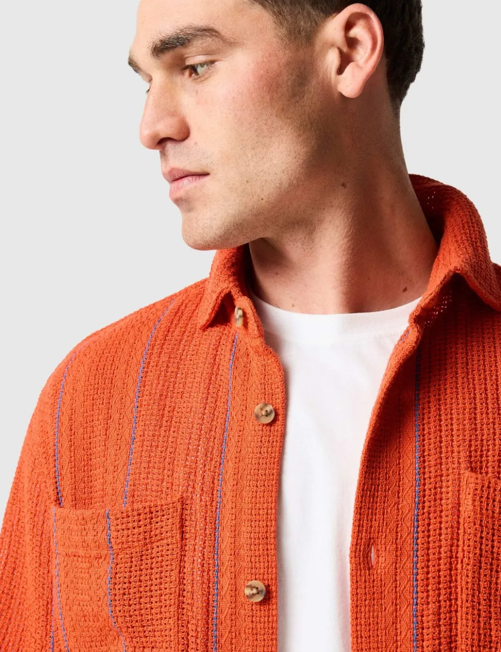 Point Break Pure Cotton Textured Shirt