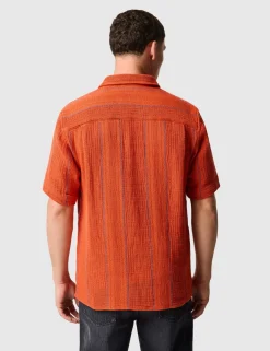 Point Break Pure Cotton Textured Shirt
