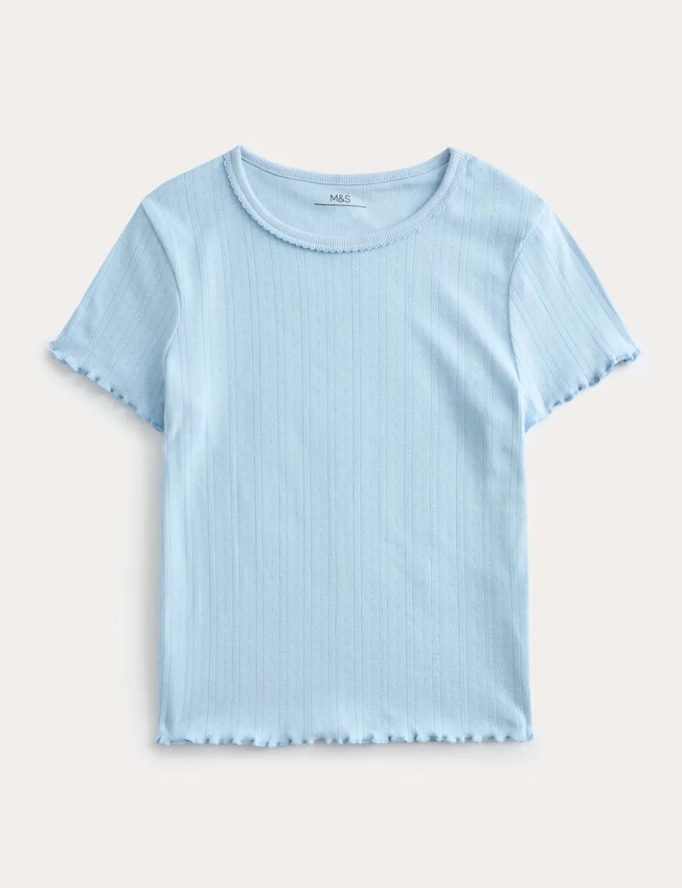 Pointelle Brushed Pyjama Top (6-16 Yrs)