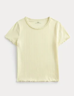 Pointelle Brushed Pyjama Top (6-16 Yrs)