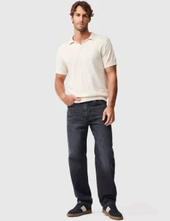 Poison Bay Linen Blend Knitted Polo Shirt