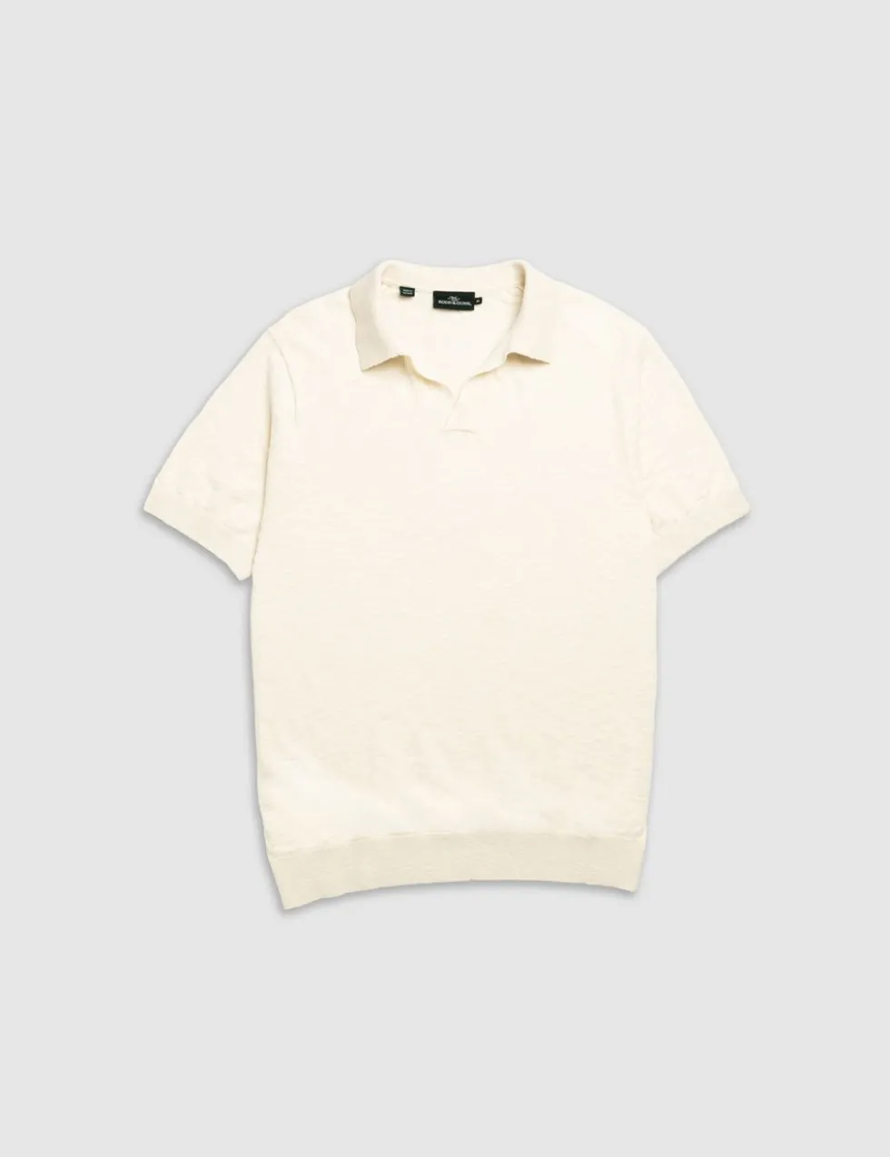 Poison Bay Linen Blend Knitted Polo Shirt