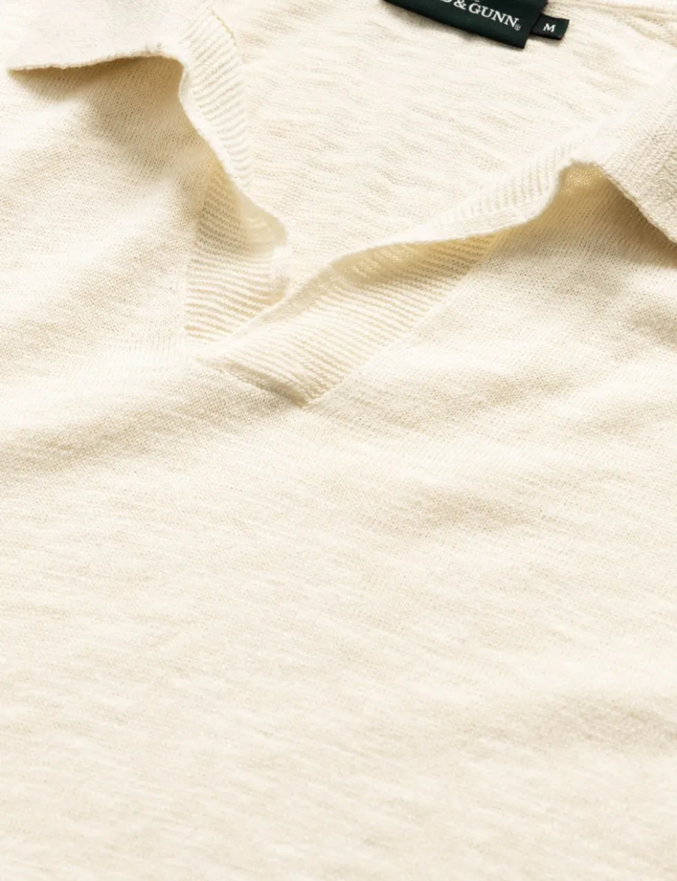Poison Bay Linen Blend Knitted Polo Shirt