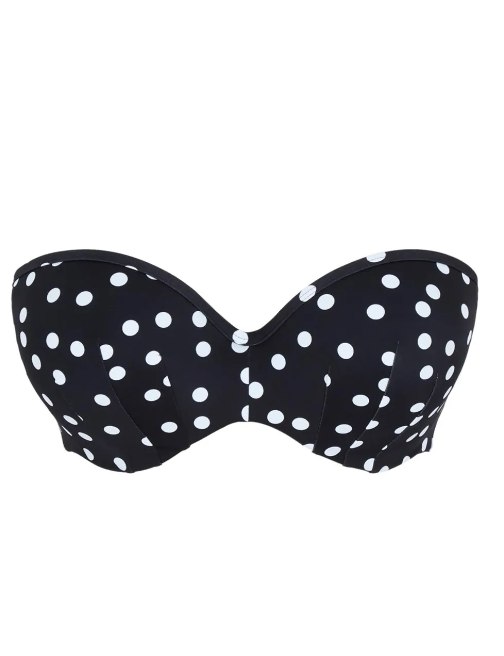 Polka Dot Bandeau Bikini Top (D-H)