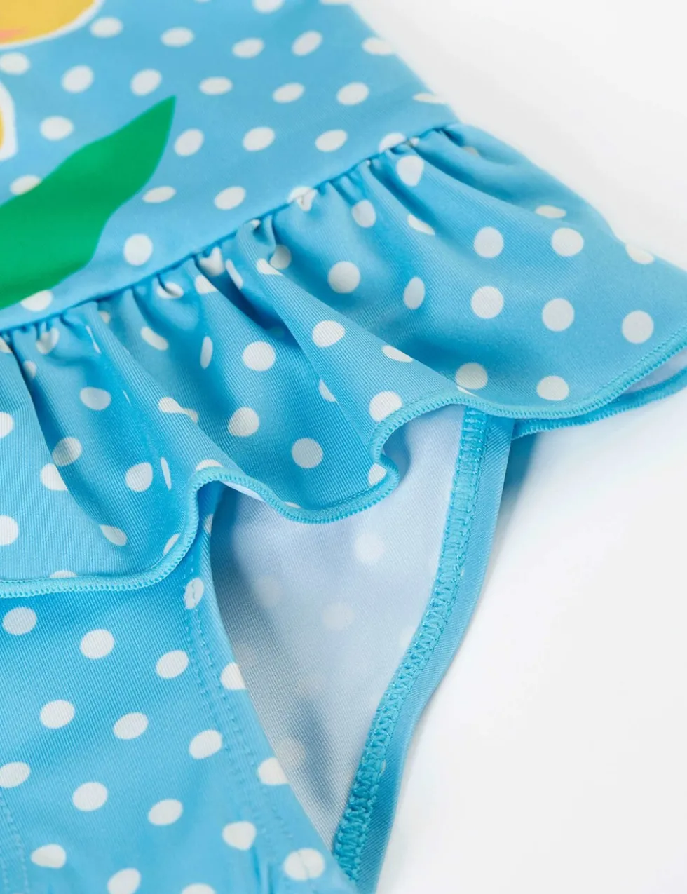 Polka Dot Flower Frill Swimsuit (0-4 Yrs)