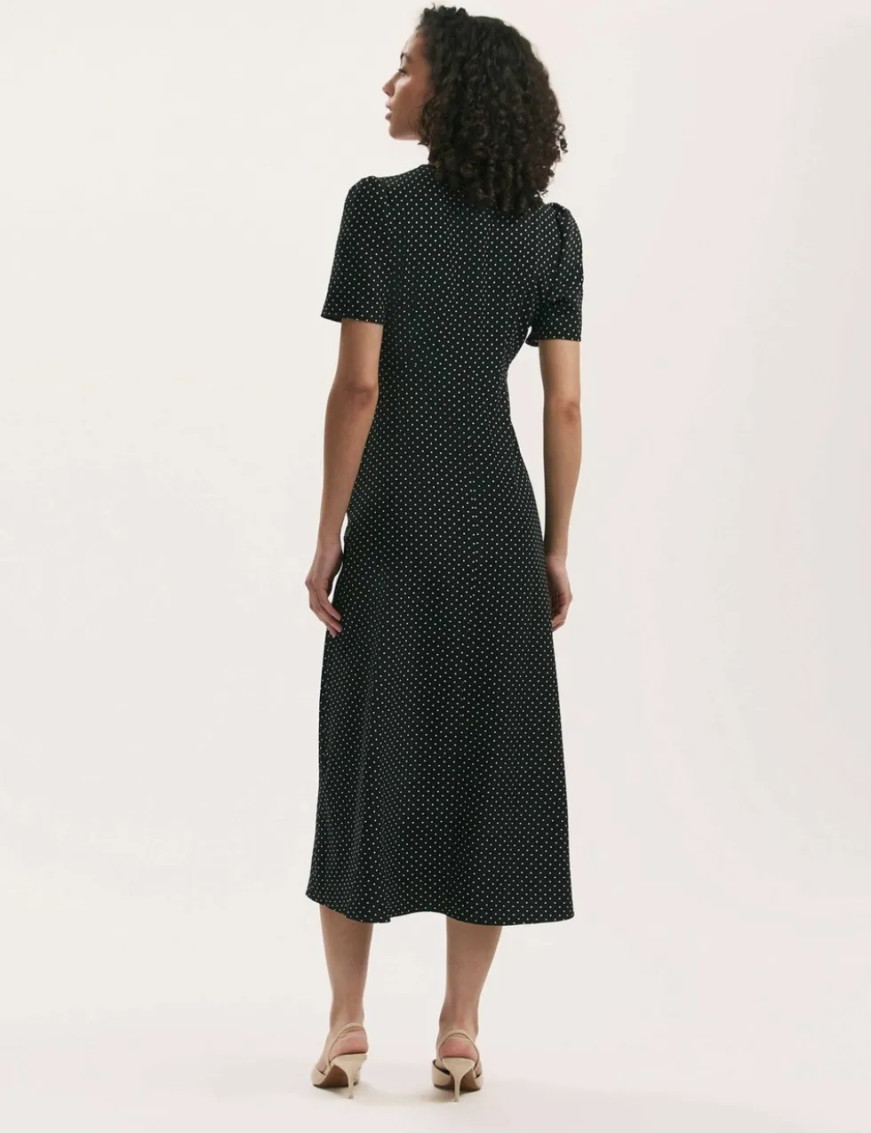 Polka Dot Midi Tea Dress
