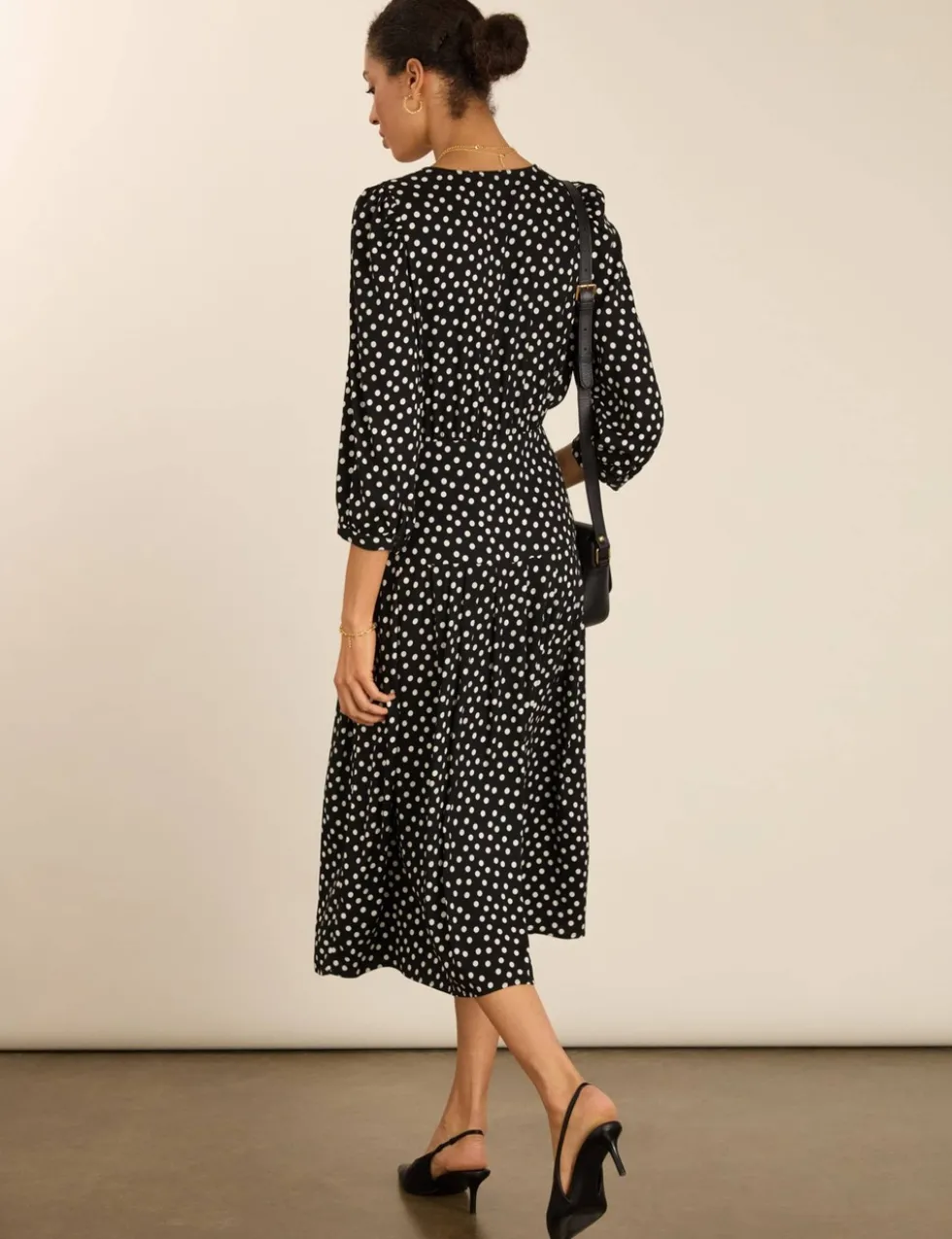 Polka Dot Midi Tea Dress