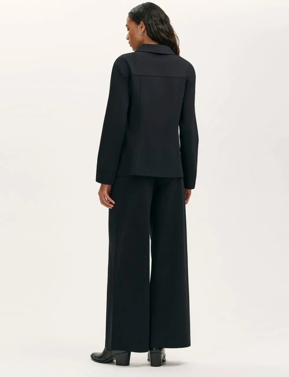 Ponte Jersey Collared Jacket