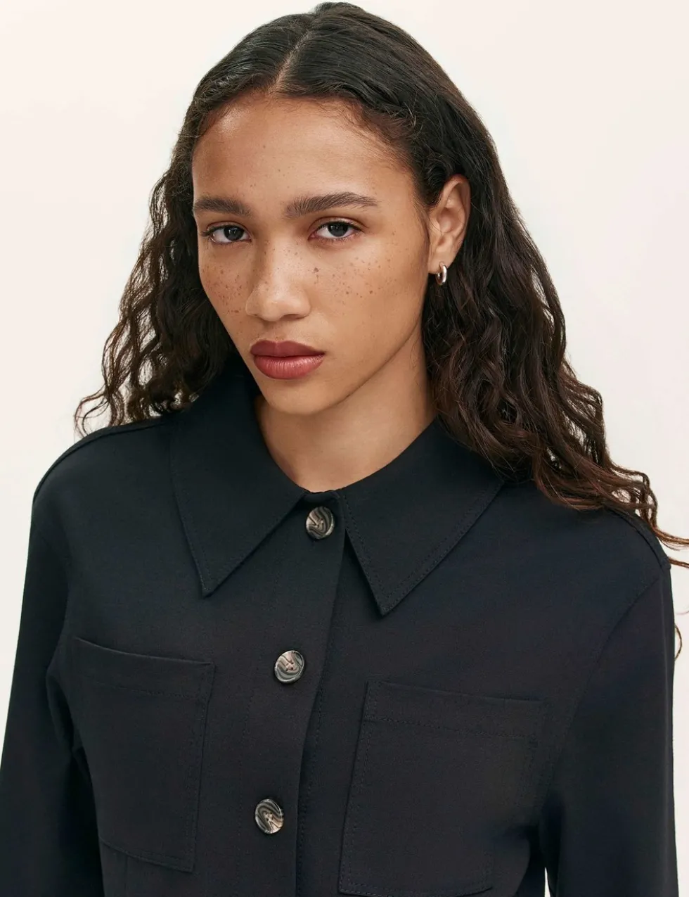 Ponte Jersey Collared Jacket