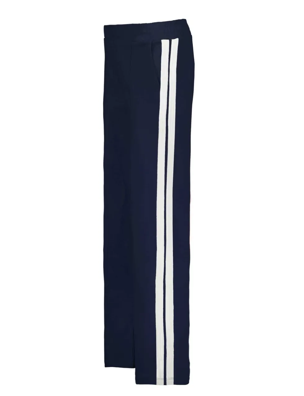 Ponte Side Stripe Wide Leg Trousers