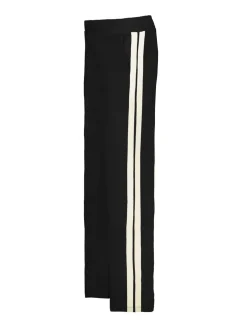 Ponte Side Stripe Wide Leg Trousers