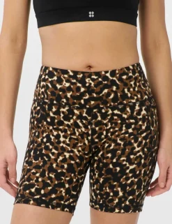 Power Animal Print 6" Biker Shorts