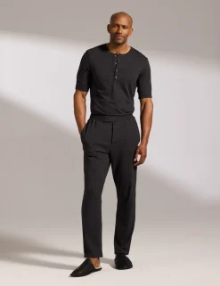 Premium Cotton Modal Henley Pyjama Tee