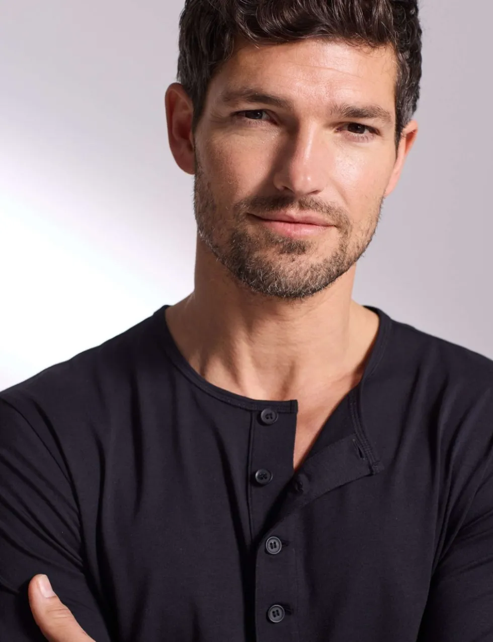 Premium Cotton Modal Henley Pyjama Tee