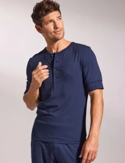 Premium Cotton Modal Henley Pyjama Tee