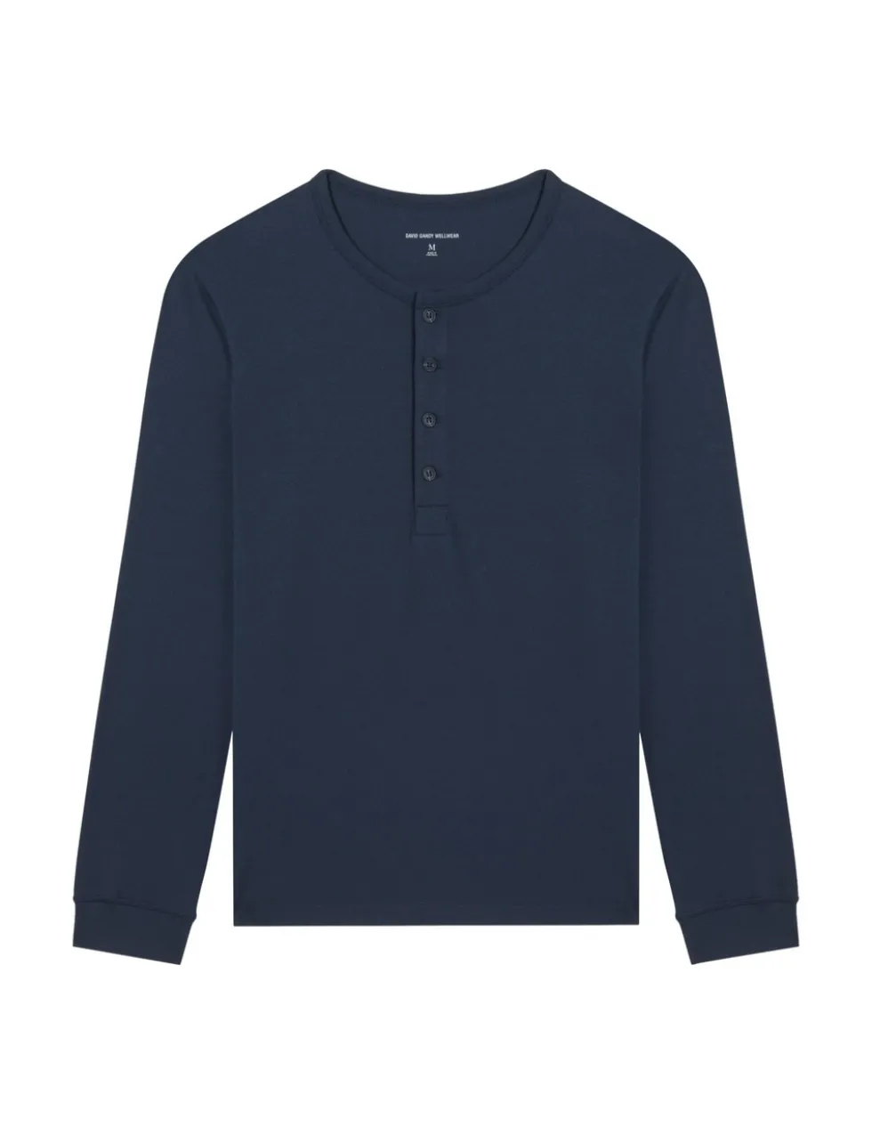 Premium Cotton Modal Long Sleeve Henley Pyjama Top