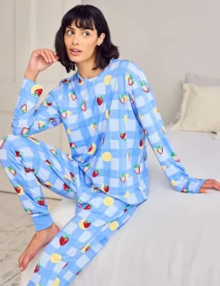 Print Crew Neck Pyjama Set