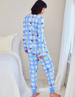 Print Crew Neck Pyjama Set