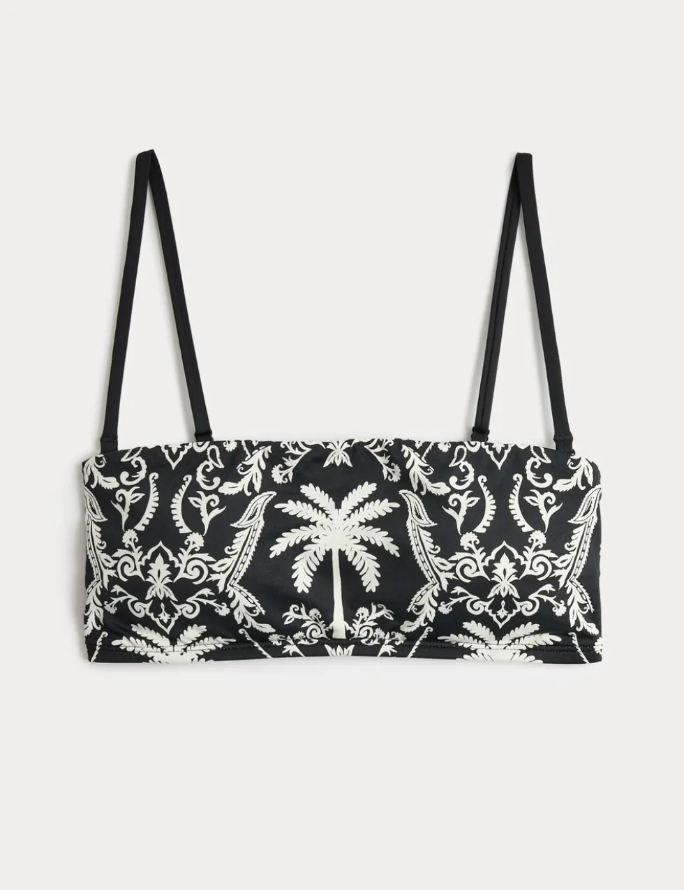 Printed Bandeau Bikini Top