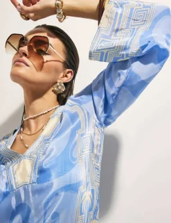 Printed Beach Cover Up Kaftan