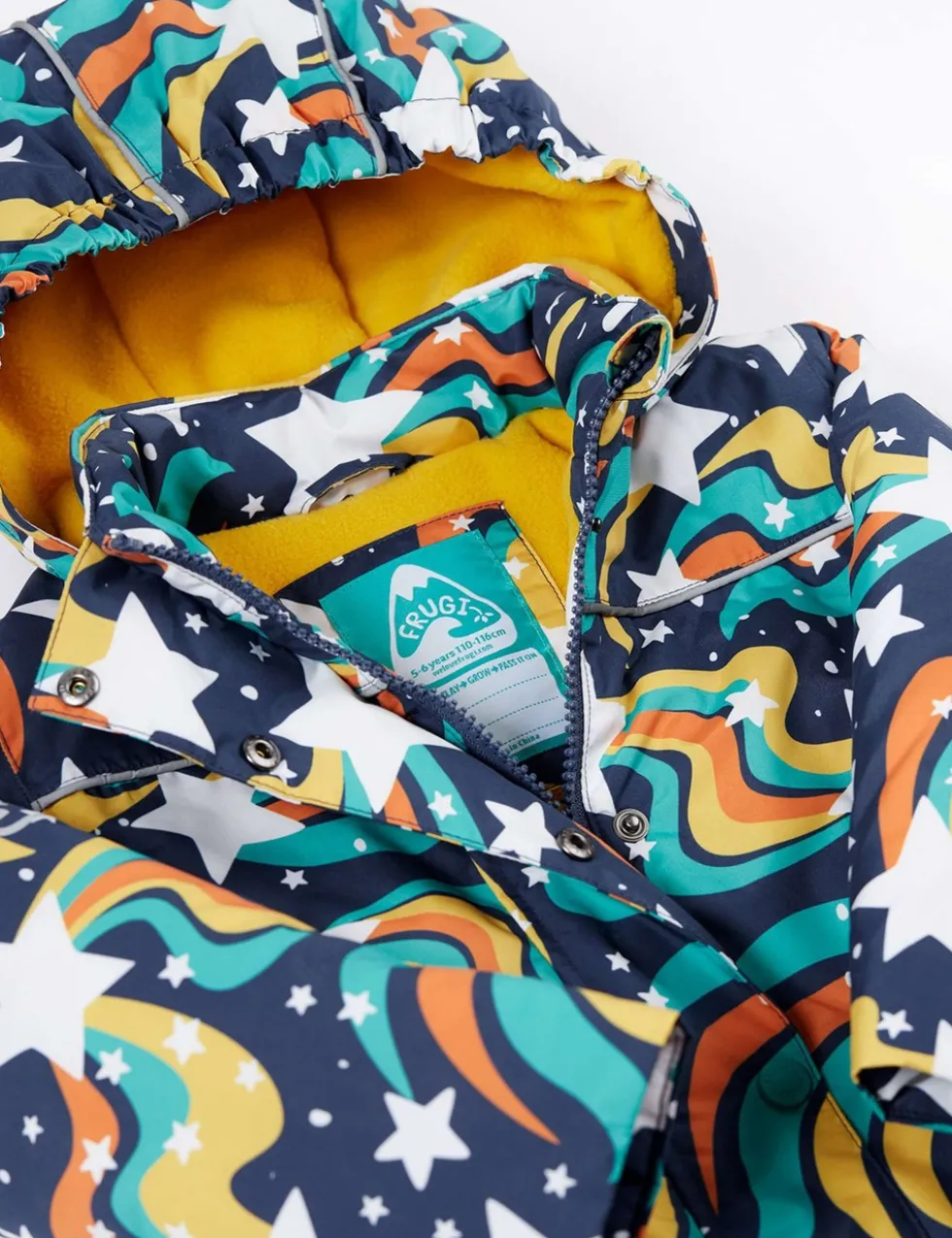 Printed Fleece Lined Raincoat (1-10 Yrs)