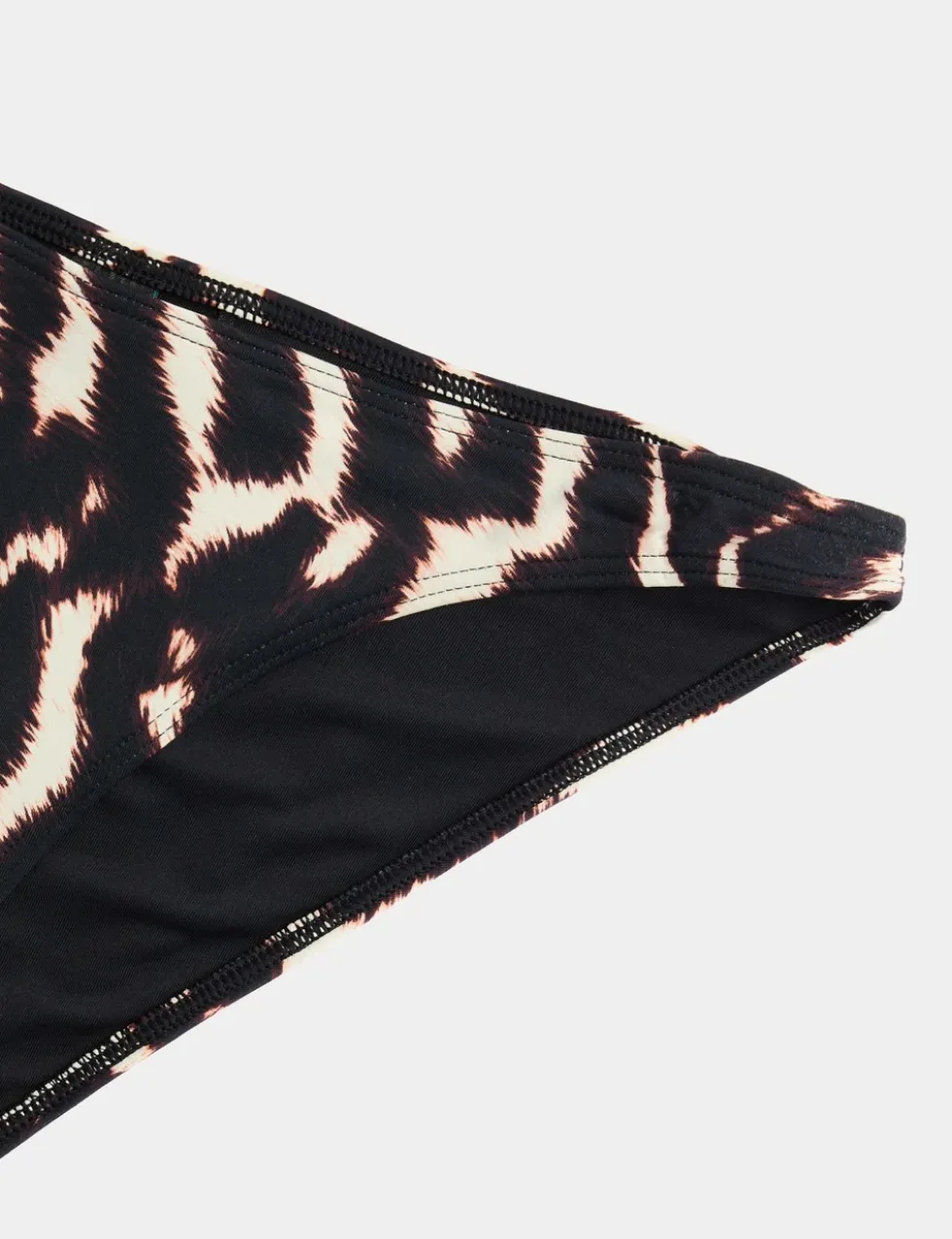 Printed High Leg Bikini Bottoms