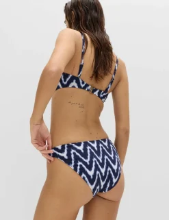 Printed High Leg Bikini Bottoms