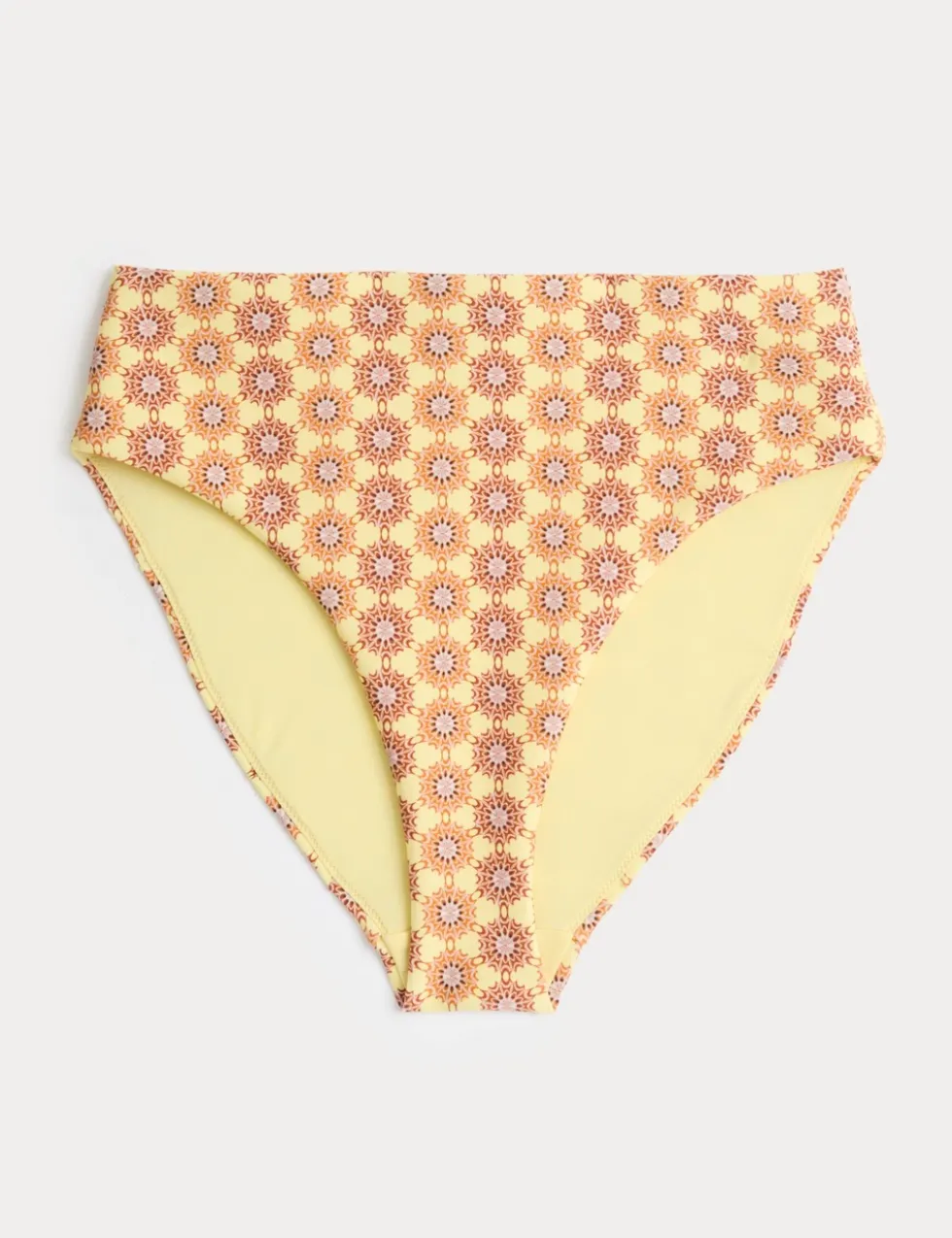 Printed High Leg Bikini Bottoms