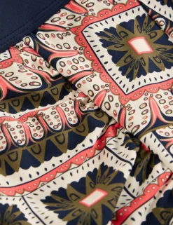 Printed High Waisted Bikini Bottoms