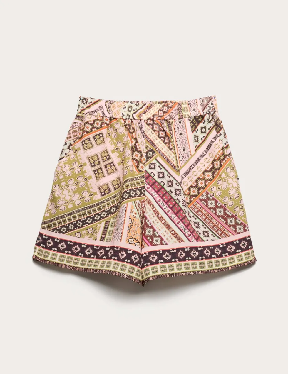 Printed High Waisted Shorts